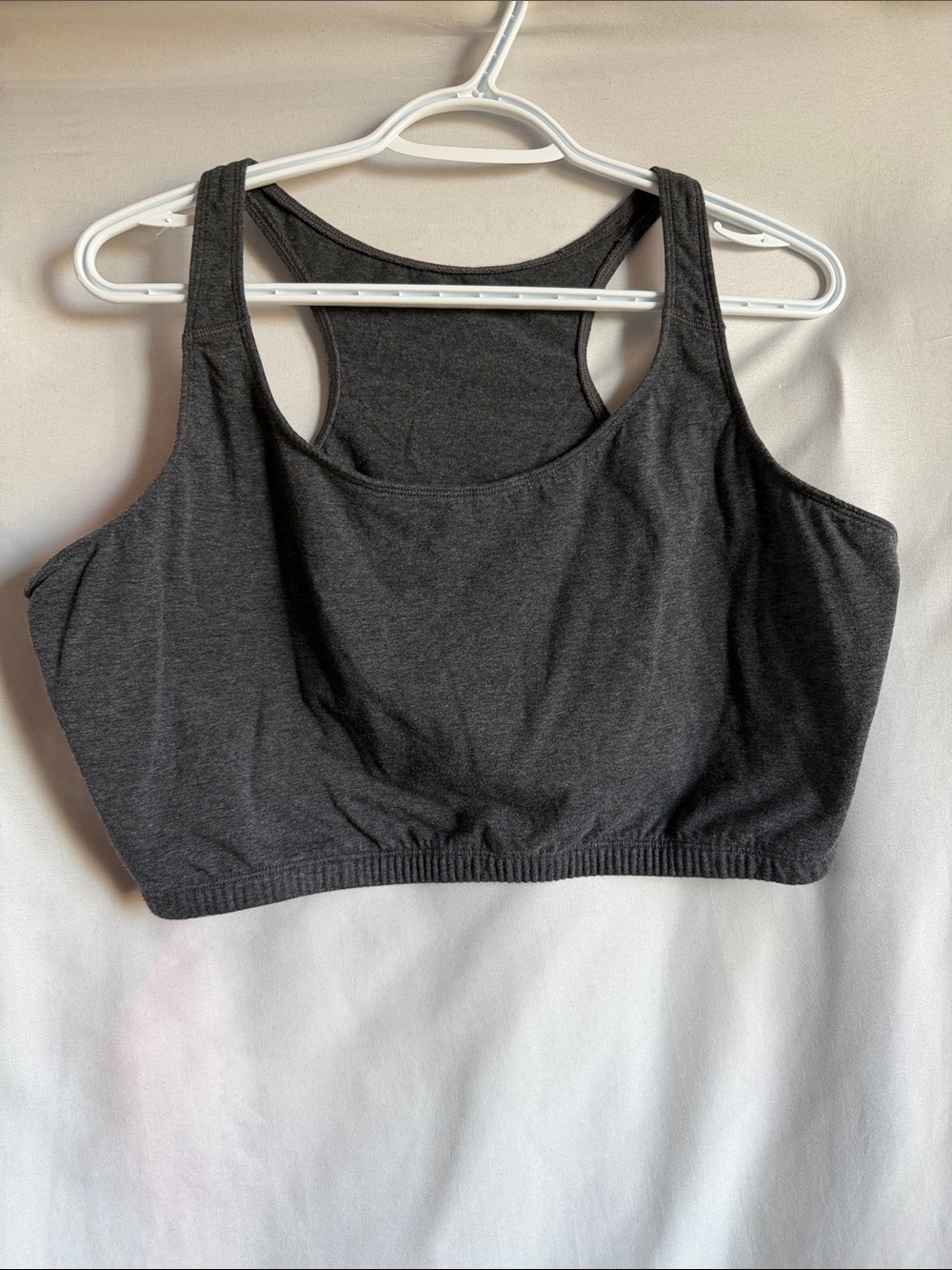 Fruit of the Loom Charcoal Racerback Sports Bralette
